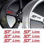 Ford St Line Kapı Kolu Kaliper Jant Oto Sticker Etiket 6 Adet