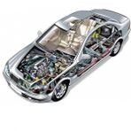 Ford Tourneo Connect- 20/22 Arka Tampon Siyah Sensör Delikli (italya) - 2374030