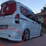 FORD TOURNEO COURİER ARKA TAMPON EKİ (PLASTİK)