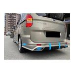 Ford Tourneo Courier Egzoz Görünümlü Arka Tampon Eki (Plastik)