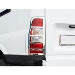 Ford Transit Uyumlu Krom Stop Çerçeve 2 Parça 2000-2014 Paslanmaz Çelik