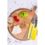 Forducts Doğal Ahşap Et Hamburger Kesim Tahtası, Sunum Tahtası Sunum Tepsisi Peynir Tabağı