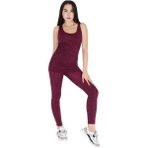 Fore Sport Kadın Fuşya Melanj Seamless Dikişsiz Toparlayıcı Sporcu Atlet Alt Üst Fıtness Takımı - Bordo - 2XL