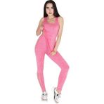Fore Sport Kadın Pembe Melanj Seamless Dikişsiz Toparlayıcı Sporcu Atlet Alt Üst Fitness Takımı - XS