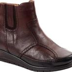Forelli 25157-H Moly Kahve Kadın Comfort Deri Hallux Bot