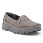 Forelli 29413 Eterna-G Gri Comfort Kadın Deri Ayakkabı