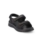 Forelli 38506 Arya-G Siyah Comfort Deri Kadın Sandalet