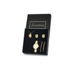 Forentina Altın Kaplama Kolye Küpe Bileklik Saat Hediye Set - Ps313900tr