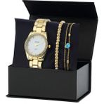 Forentina PS2571 Sarı Metal Kol Saati Nazar Boncuk Kadın Bileklik