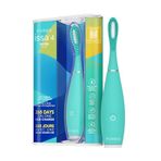 FOREO issa 4 Smile Elektrikli Diş Fırçası – Kompakt ve Seyahat Dostu, 4'ü 1 Arada Hibrit Fırça Başlığı, Plaklara Karşı Dayanıklı - Yaz Gökyüzü