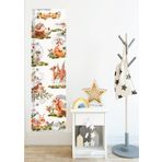 Forest Animals Boy Ölçer Çocuk Odası Duvar Stickerı