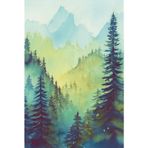 Forest & Pines: Forest & Pines Journal: Lined Spiral Journal Notebook, 100 pages, Journal for Writing, Work, Note Taking and Creative Outlet