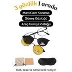 Forestia 3'lü Mıknatıslı Polarize Güneş Gözlüğü - Kaliteli Güneş Gözlüğü - Ayarlanabilir Camlı Unisex Gözlük