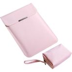 Forestl Digital 13 Inç Ultra Ince Dikey Pu Deri Laptop Çantası Dizüstü Bilgisayar Kılıfı + Küçük Çanta (Yurt Dışından) - 35x25x3 - Pembe
