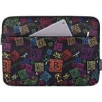 Forestl Digital 14 Inç Renkli Mektup Desenli Koruyucu Saklama Kutusu Laptop Çantası (Yurt Dışından) - 37x26x3