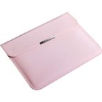 Forestl Digital 16 Inç Ince Laptop Çantası Manyetik Kapaklı Pu Deri Yatay Dizüstü Bilgisayar Kolu (Yurt Dışından) - 39x28x3 - Pembe