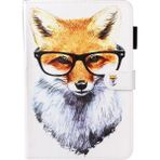 Forestl Digital Desen Baskı Deri Cüzdan iPad 10.2 (2019 2020 2021) Standı Köpek Giyen Gözlük Tablet Kılıfı (Yurt Dışından) - Renkli