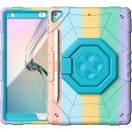 Forestl Digital iPad 10.2 (2019 2020 2021) Fidget Oyuncak El Kavrama Pc Tpu Örümcek Gradyan Tablet Kılıfı (Yurt Dışından) - Renkli