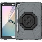 Forestl Digital iPad 10.2 (2019 2020 2021) Fidget Oyuncak El Kavrama Pc Tpu Örümcek Tablet Kılıfı (Yurt Dışından) - Gri - Siyah