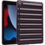 Forestl Digital iPad 10.2 (2019 2020 2021) Koruyucu Aşağı Ceket Doku Yumuşak Tpu Şarap Tablet Kılıfı (Yurt Dışından) - Koyu Kırmızı
