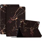 Forestl Digital iPad Air 10.5 Inç (2019) Düşme Önleyici Parmak Izi Desen Baskı Pu Deri Tpu Stand Mermer Tablet Kılıfı (Yurt Dışından) - Renkli