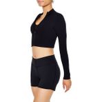 Forever 21 F21 Spor Dikişsiz Crop Ceket - Siyah - L