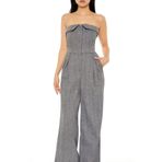 Forever 21 Straplez Yaka Wide-Leg Tulum