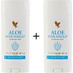 Forever Aloe Ever Shield Stick Deodorant 2×92,1 gr - Alüminyum ve alkol içermeyen, aloe vera ile zenginleştirilmiş, leke bırakmayan ve uzun süre kalıcı koku koruması sağlayan deodorant