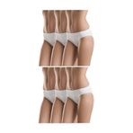 FOREVER MORE 6'lı Dikişsiz Basic Kadın Slip Külot beyaz-M