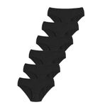 FOREVER MORE 6'lı Dikişsiz Basic Kadın Slip Külot siyah-M