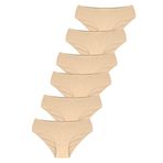 FOREVER MORE 6'lı Dikişsiz Basic Kadın Slip Külot ten-XL