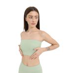 FOREVER MORE Kadın Straplez Crop Top SU YEŞİLİ-M