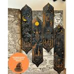 Forge Triverse Harry Potter Hogwarts Seri 1 Kabartmalı Kitap Ayracı 4lü Set ( Hp Seçmen Şapka Anahtarlık ) - Çok Renkli - 1 Adet