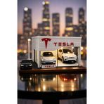 Forge Triverse Tesla Diorama Showroom Özelleştirilebilir Maket (Arabalar ve ışık dahil değildir)