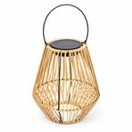 Forlfe 10W Solar Rattan Bahçe Lambası, Güneş Enerjili Dekoratif Bahçe Aydınlatma, Su Geçirmez, 3200K Günışığı, 200 lm, 1200 mAh, Balkon Teras Çim Yol Peyzaj Armatürü 200x175 mm Rattan Örgülü Oval