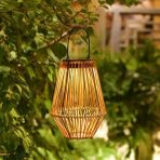 Forlife 10WATT Rattan Güneş Enerjili Solar Dekoratif Bahçe Armatürü