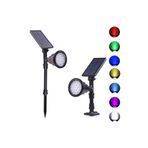 Forlife 30watt Fonksiyonel Solar Çim / Bahçe Aydınlatma Armatürü Rgb