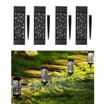 forlife 4'lü Set Güneş Enerjili Solar, GÜN IŞIĞI, Yürüyüş Yolu Bahçe Işıkları, Güneş LED Işıkları, Bahçe, Teras, Çim, Havuz, Yol için Peyzaj Aydınlatması