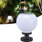 Forlife Set Üstü KÜRE Solar LED, Bahçe Lambası 30W, Güneş Enerjili+220V Elektrikli Hibrit, E27 Duy, Fotoselli, Uzaktan Kumandalı, 3 Modlu Işık, IP65 Su Geçirmez | Uzun Ömürlü Bahçe Aydınlatma Armatürü