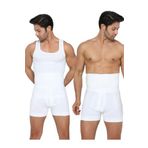 Form Angel Beyaz Erkek Toparlayıcı Dikişsiz Yüksek Bel Boxer Korse, 2XL, B6013FA-19804IGP27186711
