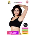 Form Angel #Büstiyer Dikişsiz Seamless Kadın Esnek Yumuşak Kumaş Kalın Askılı Pedli Spor Büstiyer - 1 Adet
