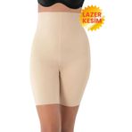 Form Angel Ekstra Yüksek Bel Silikonlu Kadın Toparlayıcı Göbek Basen Saklayıcı Dikişsiz Hayalet Korse (3002) Ten L/Xl