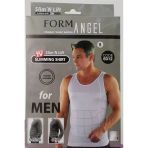Form Angel Erkek Beden Inceltici Slim Fit Korse Atlet 1 Adet - 6012 - XL - Siyah