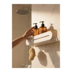 Form Design Metal Duş Rafı Güçlü Yapışkanlı Paslanmaz Şampuanlık Banyo Rafı Sabunluk Duvar Banyo Organizer