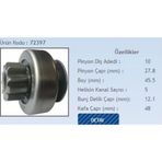 Form Metal Marş Dişlisi 10 Diş 5 Kanal Valeo Tipi Dacıa Logan/Renault Clıo- Megane2 Dizel/Ford Fıesta (1 Ad )
