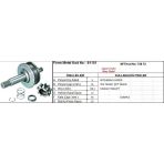 Form Metal Marş Dişlisi 9 Diş 10 Kanal Japon Tıp Mıtsubıshı Canter Tek Teker Cıft Teker Nıssan Forklıft Komple Ds=9 Dkç=35 Boy=126,5 Ks=10 Gç=66 Dyf=20