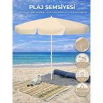 Form Outdoor Yuvarlak Plaj Şemsiyesi 200 cm Taşıma Çantası+Şemsiye Kazığı