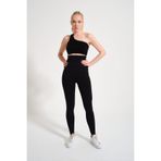 Formactive Kadın Yüksek Bel Dikişsiz Tayt - Slim Fit Spor Alt Giyim & Siyah 1450