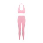 Formactive Pembe Büstiyer Push Up Dikişsiz Tayt Takım