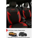 Formentor Tay Tüyü Oto Koltuk Kılıfı (Dacia Sandero-Stepway-Duster Uyumlu) - Kırmızı